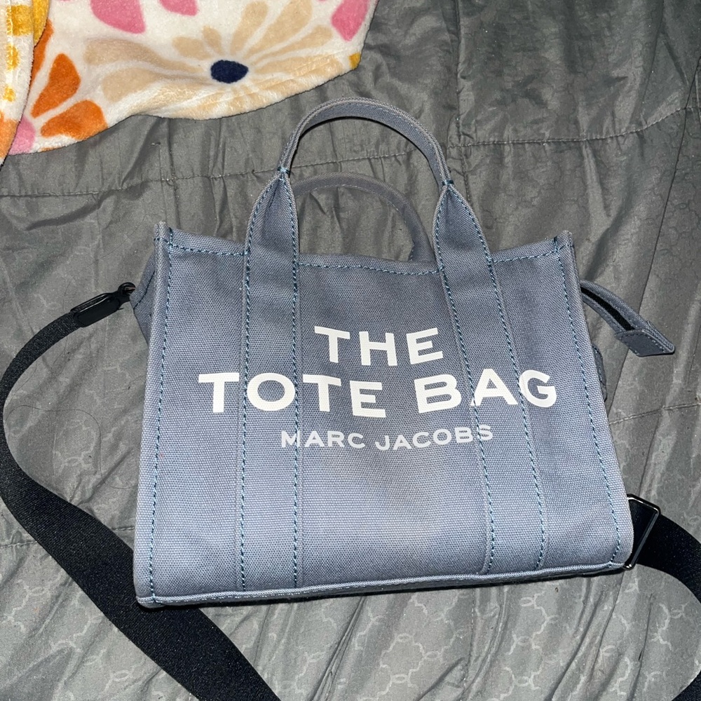 Marc Jacobs Gray Tote with Black Strap